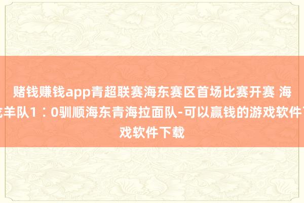 赌钱赚钱app青超联赛海东赛区首场比赛开赛 海南龙羊队1∶0驯顺海东青海拉面队-可以赢钱的游戏软件下载